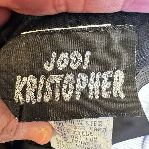 NWT VTG Jodie medium black sequin slip dress whimsygoth fairy prom y2k USA glam - Picture 12 of 13